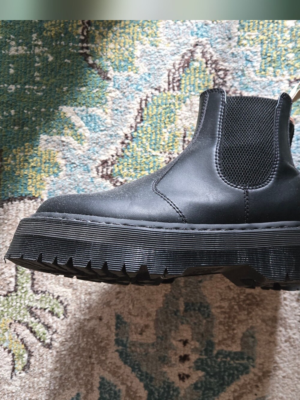 Black Platform Chelsea Boot Doc Martens 2976